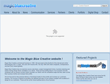 Tablet Screenshot of magicbluecreative.com